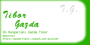 tibor gazda business card